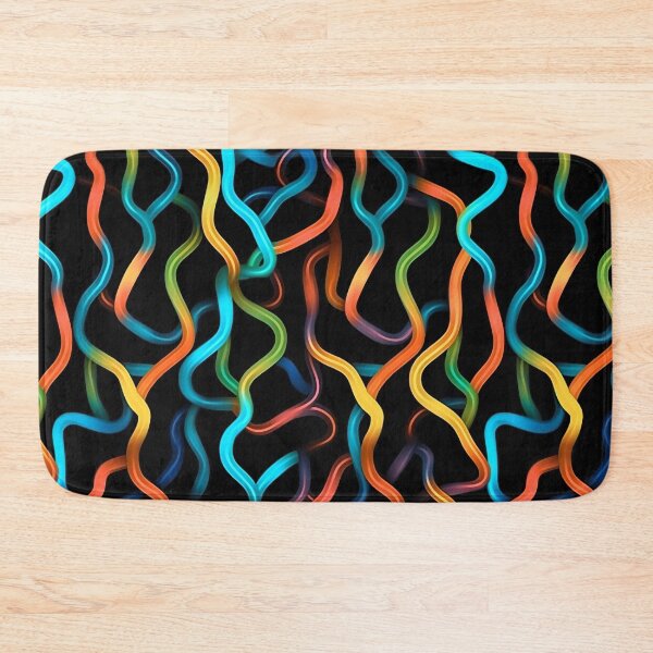 Item preview, abstract colorfull seamless neon shapes pattern - Different pattern size? Email me -  designed and sold by Picture-Art.