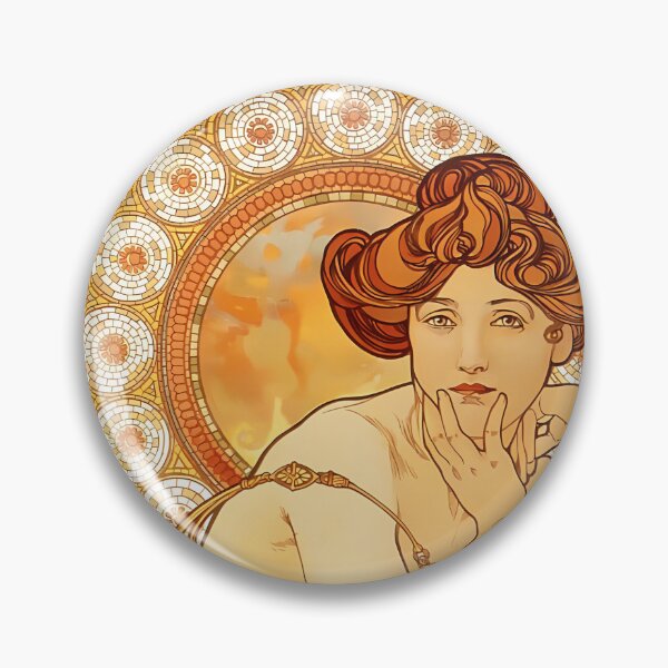 Item preview, Alphonse Mucha, Topaz, Art Nouveau designed and sold by NouveauEra.
