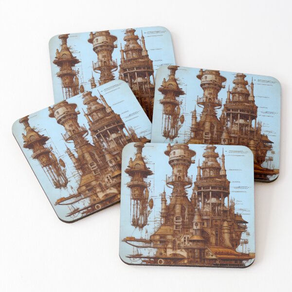 Item preview, Steampunk Castle Tower designed and sold by entwithanaxe.