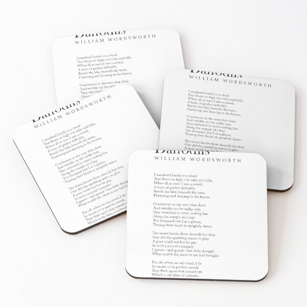 Item preview, Daffodils - William Wordsworth Poem - Literature - Typography Print 1 designed and sold by Studio Grafiikka.