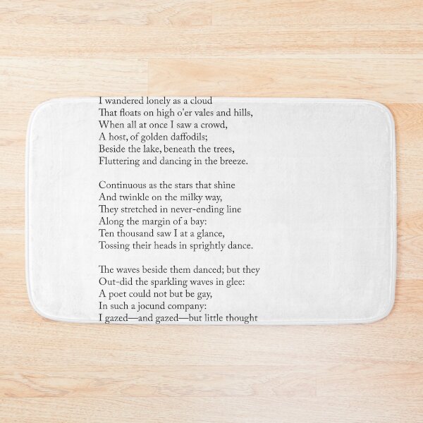 Item preview, Daffodils - William Wordsworth Poem - Literature - Typography Print 1 designed and sold by Studio Grafiikka.