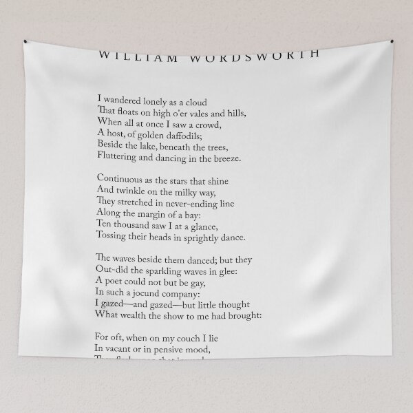 Item preview, Daffodils - William Wordsworth Poem - Literature - Typography Print 1 designed and sold by Studio Grafiikka.