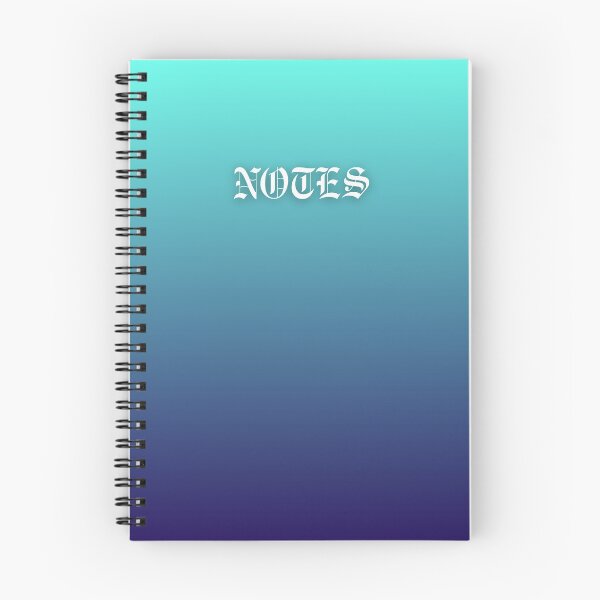 Item preview, Light and Dark Blue Gradient Notes Book designed and sold by Ninjakandy.