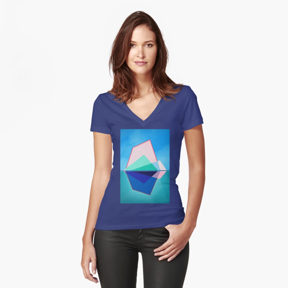 Item preview, Fitted V-Neck T-Shirt designed and sold by missjuliec.
