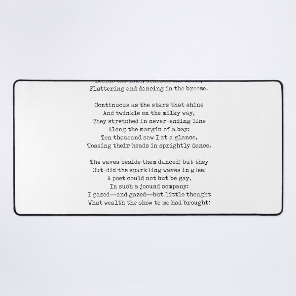 Item preview, Daffodils - William Wordsworth Poem - Literature - Typewriter Print 2 designed and sold by Studio Grafiikka.