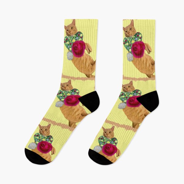 Item preview, Orange Cat Loves Roses designed and sold by kristalcurt.