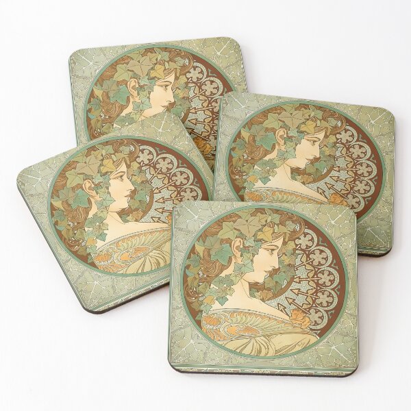 Item preview, Alphonse Mucha, Laurel, Art Nouveau, designed and sold by NouveauEra.