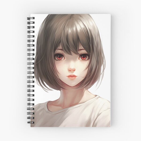 Item preview, Red-eyed Manga Girl: Intensity and Mystery designed and sold by Neuronexia.