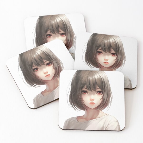 Item preview, Red-eyed Manga Girl: Intensity and Mystery designed and sold by Neuronexia.