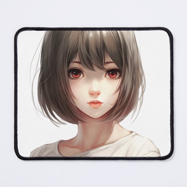 Item preview, Red-eyed Manga Girl: Intensity and Mystery designed and sold by Neuronexia.