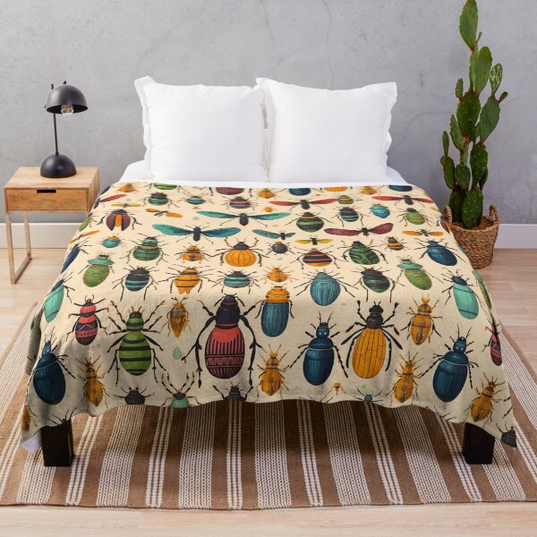 Item preview, colorfull seamless pattern with insects - Different pattern size? Email me -  designed and sold by Picture-Art.