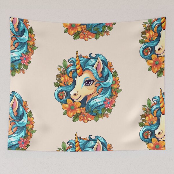 Item preview, Cute Flower Unicorn designed and sold by EtherealDreamin.