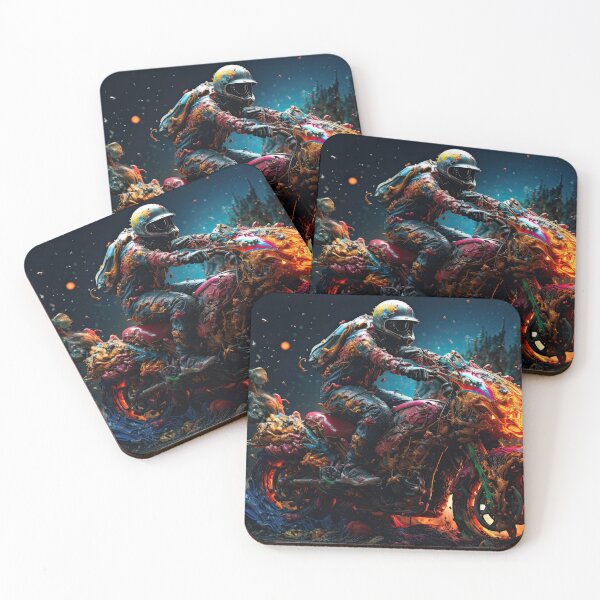 Item preview, Bad Ass Biker In A Fantastical Land of Paint designed and sold by Diego Re.