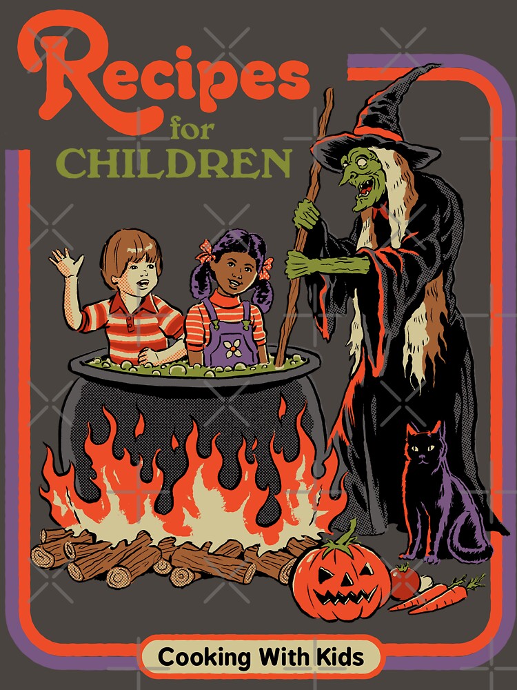 Aperçu 7 sur 7. T-shirt classique avec l'œuvre Recettes pour les enfants créée et vendue par stevenrhodes.