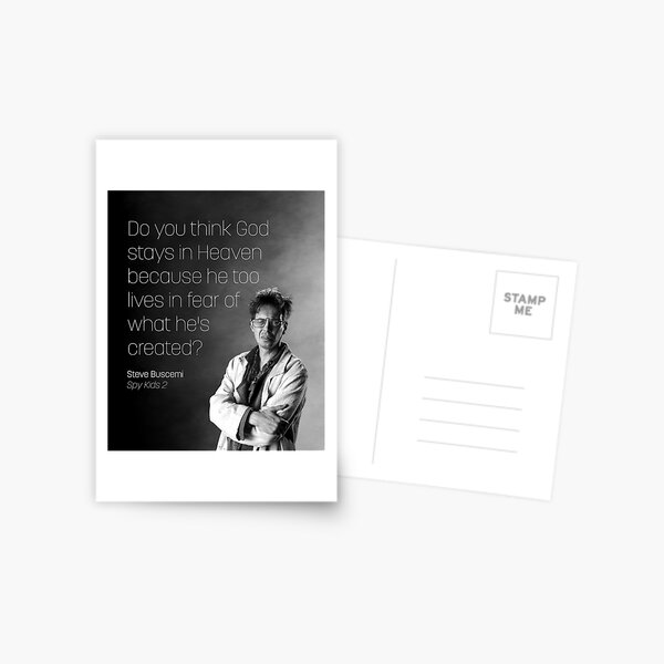 Steve Buscemi Quote Postcards for Sale Redbubble