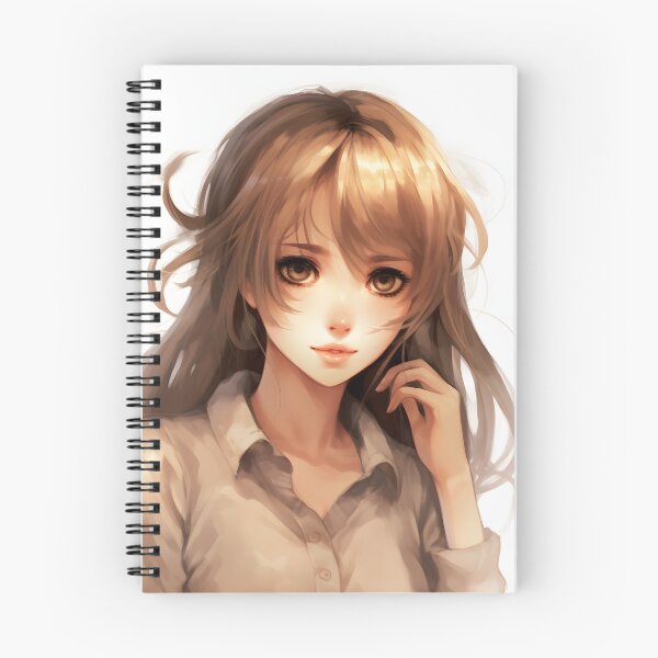 Item preview, Brunette with Mid-Blonde Hair: Elegance and Charm designed and sold by Neuronexia.