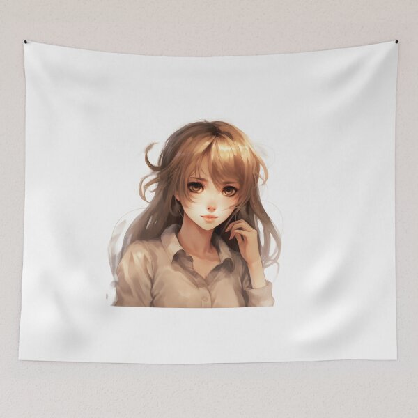 Item preview, Brunette with Mid-Blonde Hair: Elegance and Charm designed and sold by Neuronexia.