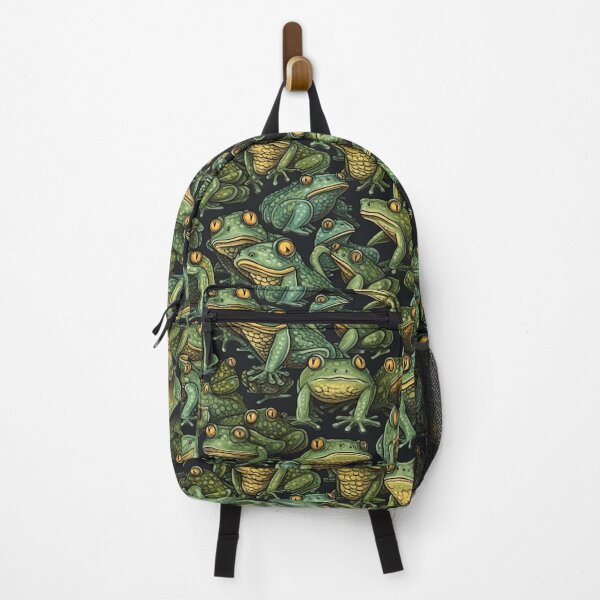 Item preview, colorfull seamless pattern with frogs - Different pattern size? Email me - designed and sold by Picture-Art.