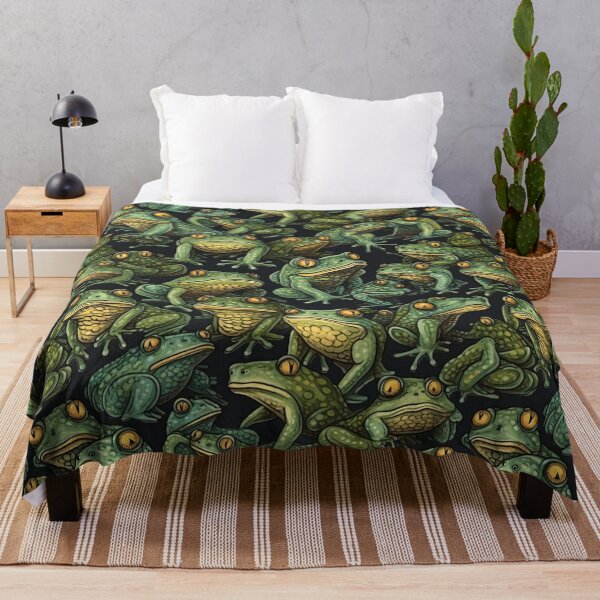 Item preview, colorfull seamless pattern with frogs - Different pattern size? Email me - designed and sold by Picture-Art.