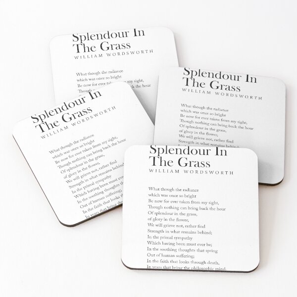 Item preview, Splendour In The Grass - William Wordsworth Poem - Literature - Typography Print 2 designed and sold by Studio Grafiikka.