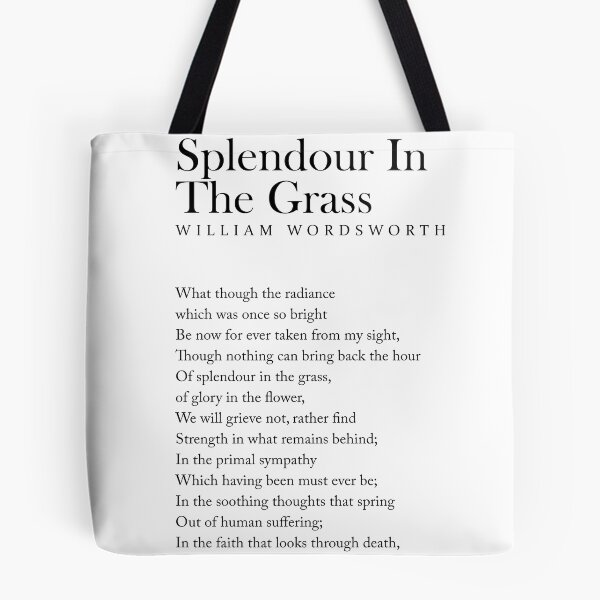 Item preview, Splendour In The Grass - William Wordsworth Poem - Literature - Typography Print 2 designed and sold by Studio Grafiikka.