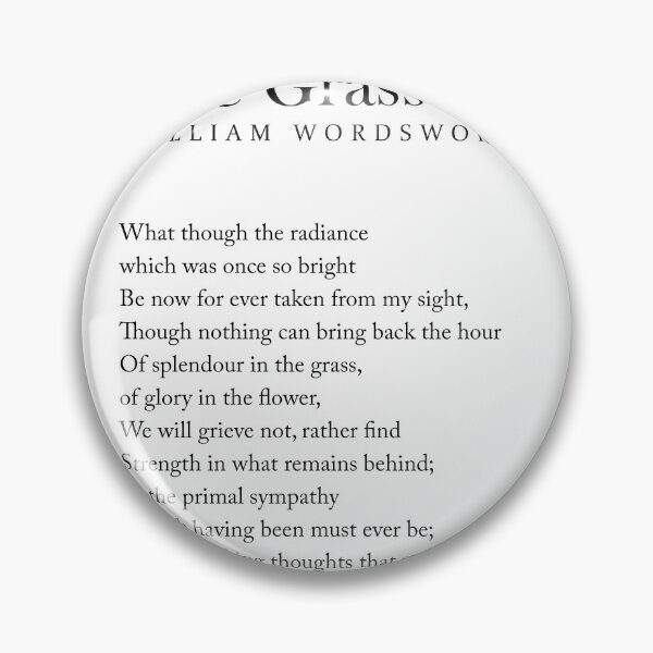 Item preview, Splendour In The Grass - William Wordsworth Poem - Literature - Typography Print 2 designed and sold by Studio Grafiikka.