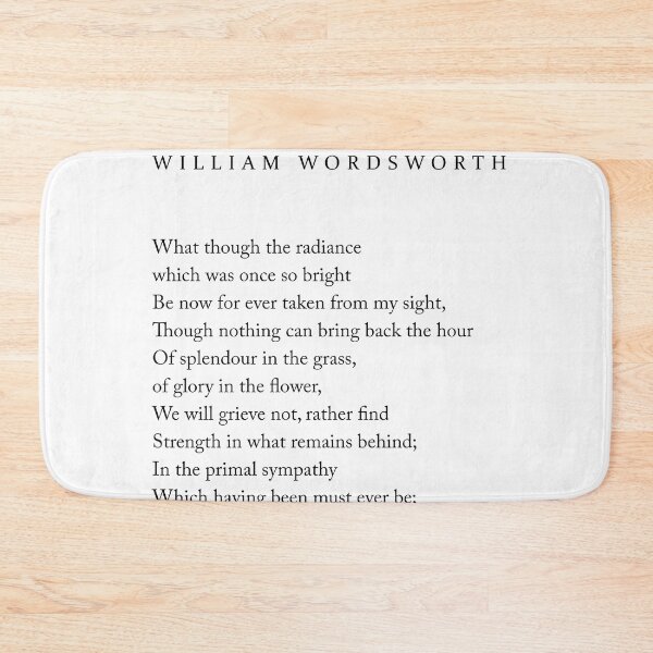 Item preview, Splendour In The Grass - William Wordsworth Poem - Literature - Typography Print 2 designed and sold by Studio Grafiikka.