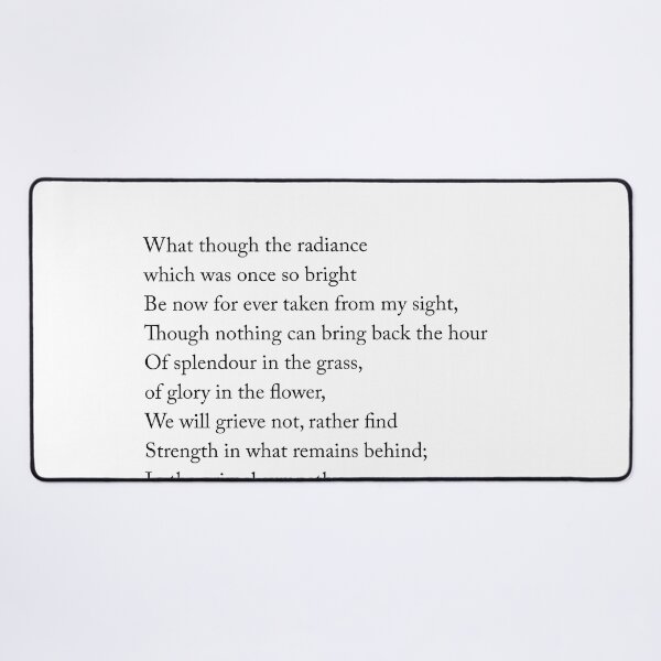 Item preview, Splendour In The Grass - William Wordsworth Poem - Literature - Typography Print 2 designed and sold by Studio Grafiikka.
