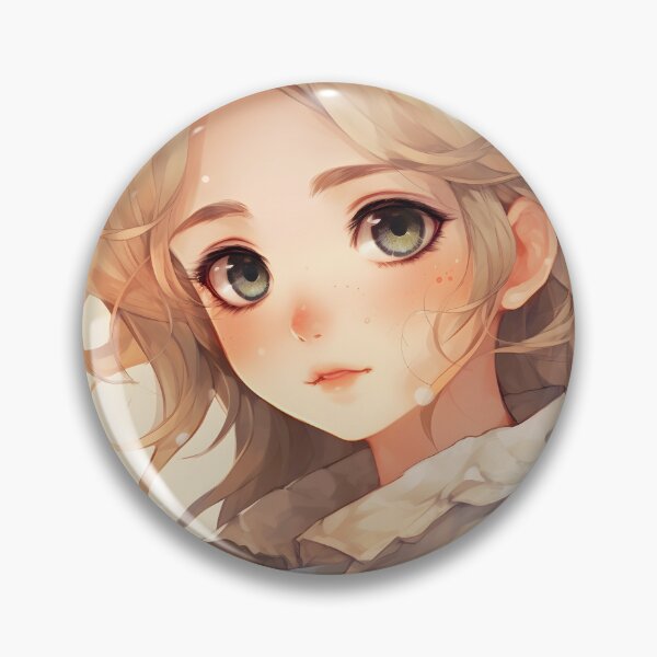Item preview, Green-Eyed Girl with Golden Blonde Hair: Elegance and Charisma in a Captivating Design designed and sold by Neuronexia.