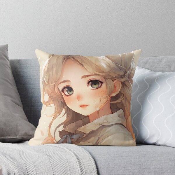 Item preview, Green-Eyed Girl with Golden Blonde Hair: Elegance and Charisma in a Captivating Design designed and sold by Neuronexia.