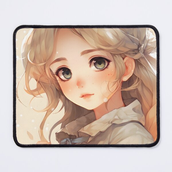 Item preview, Green-Eyed Girl with Golden Blonde Hair: Elegance and Charisma in a Captivating Design designed and sold by Neuronexia.
