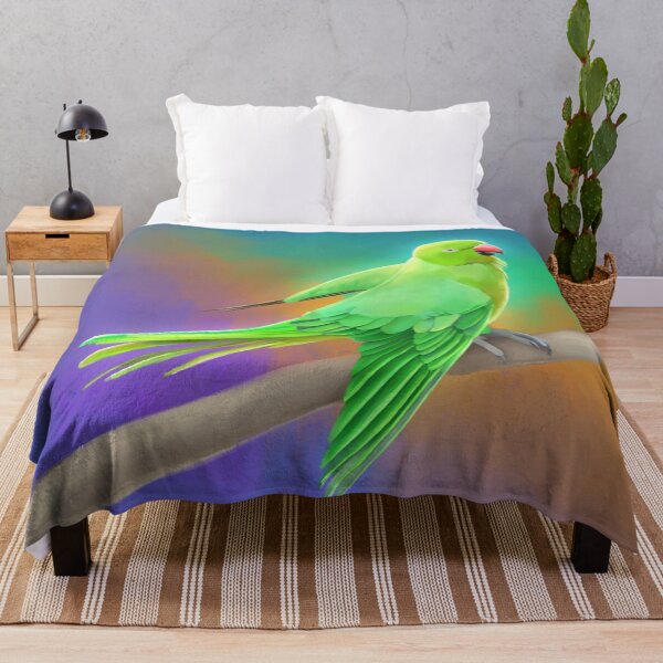 Item preview, Happy Indian Ringneck Parakeet Painting designed and sold by KCGillies.