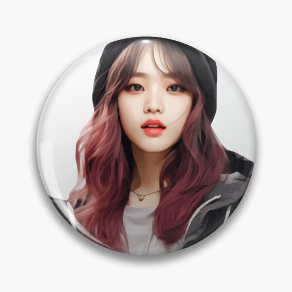 Item preview, Korean Girl with Violet Hair: Elegance and Mystery in a Captivating Design designed and sold by Neuronexia.