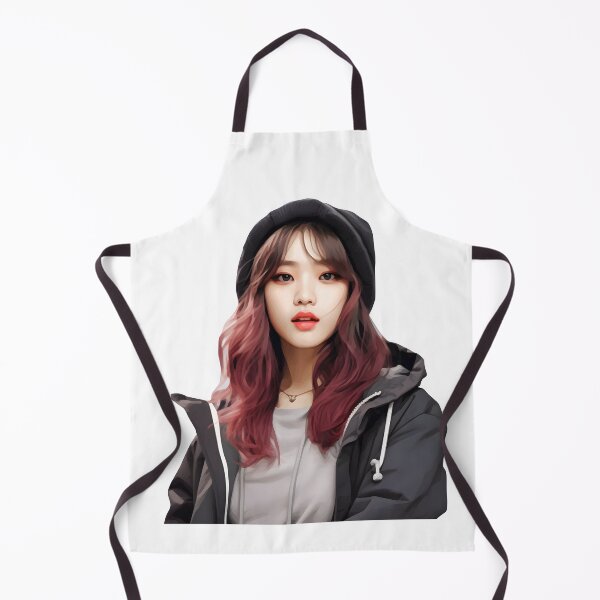 Item preview, Korean Girl with Violet Hair: Elegance and Mystery in a Captivating Design designed and sold by Neuronexia.