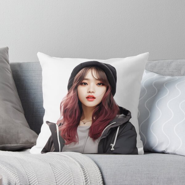 Item preview, Korean Girl with Violet Hair: Elegance and Mystery in a Captivating Design designed and sold by Neuronexia.
