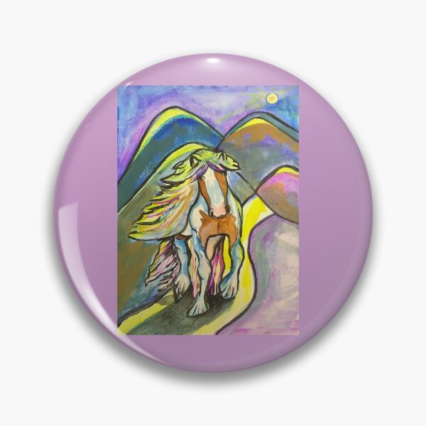 Item preview, Colorful Pony at night, gouache painting  designed and sold by altairaleon.