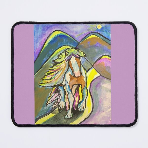 Item preview, Colorful Pony at night, gouache painting designed and sold by altairaleon.