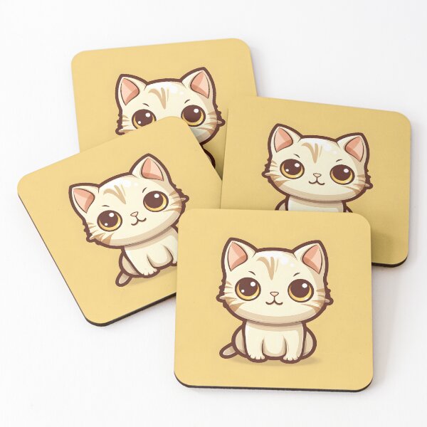 Item preview, Adorable Cat with Yellow-Orange Eyes: Feline Tenderness in an Enchanting World designed and sold by Neuronexia.