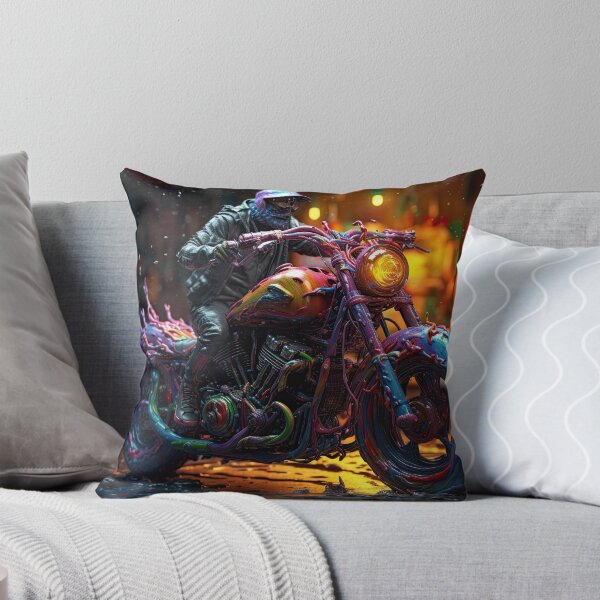 Item preview, Bad Ass Biker On A Multicolor Melting Bike designed and sold by Diego Re.