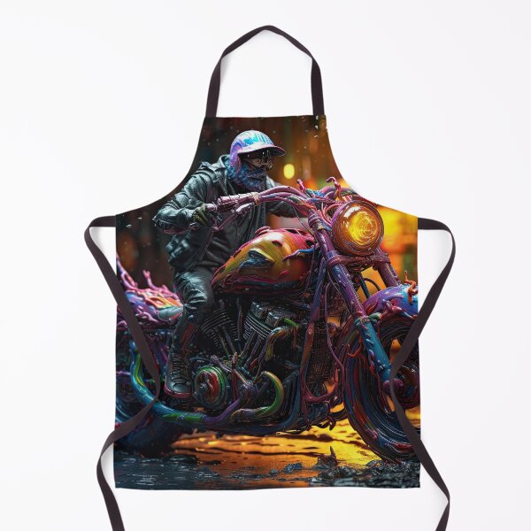 Item preview, Bad Ass Biker On A Multicolor Melting Bike designed and sold by Diego Re.