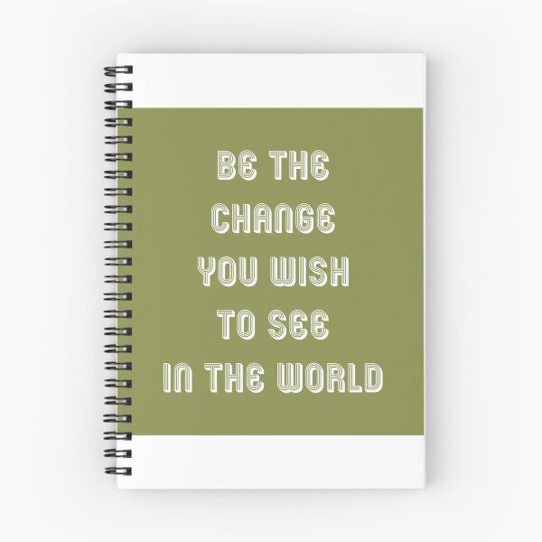 Item preview, 'Be the change you wish to see in the world ' text typography designed and sold by trepiu.