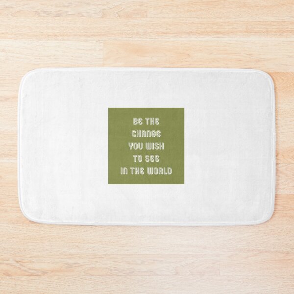 Item preview, 'Be the change you wish to see in the world ' text typography designed and sold by trepiu.