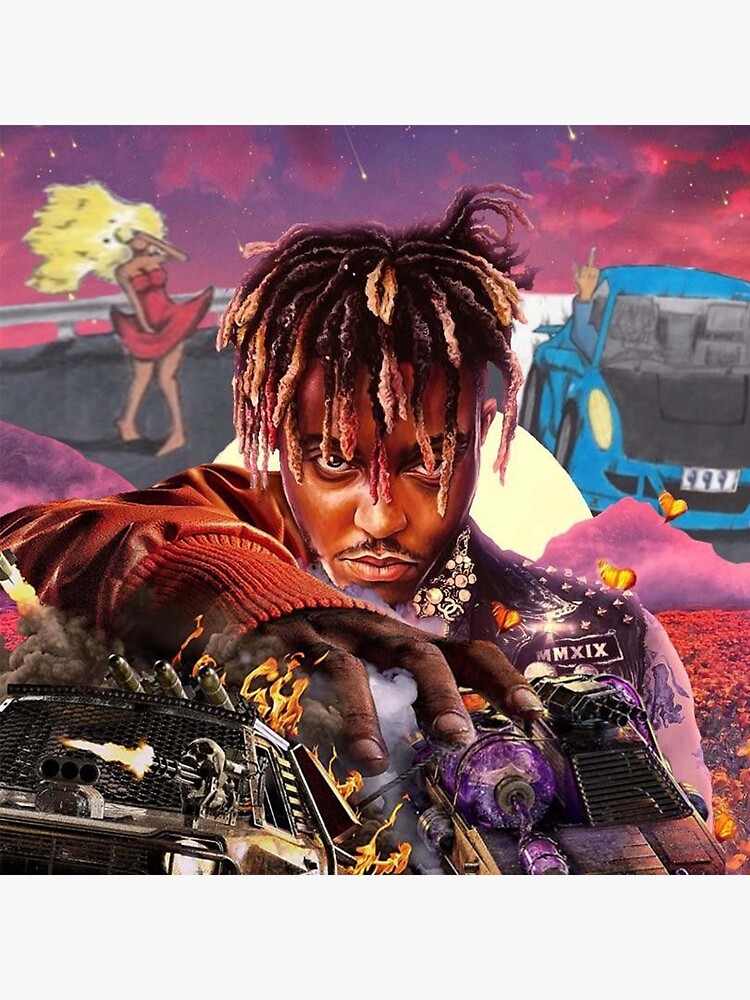 Download Collage Poster With Juice Wrld Cartoon Wallpaper