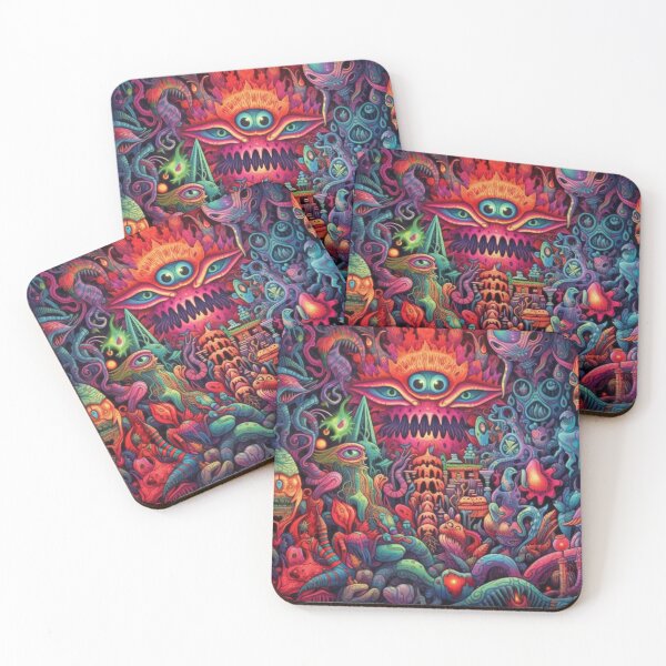 Aperçu de l'œuvre Dmt shrooms entités selfie créée et vendue par DesignerDrop.
