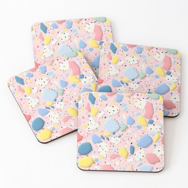 Item preview, Colorful Marshmallows and Sugar Granules Terrazzo Seamless Pattern, AI Generated designed and sold by drawerwalker.