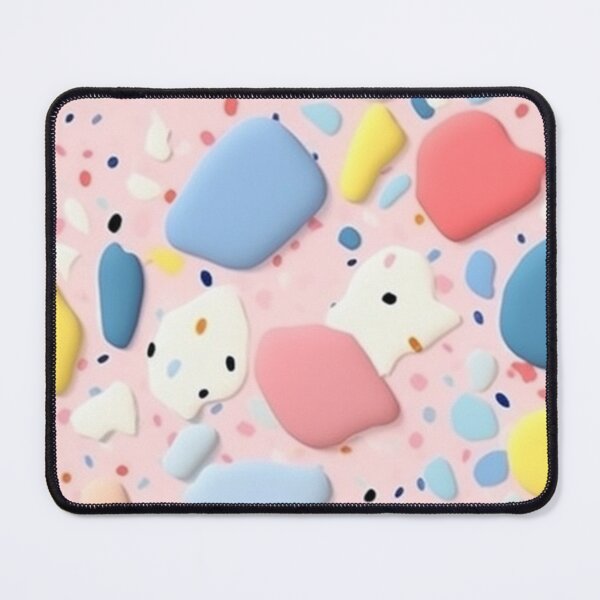 Item preview, Colorful Marshmallows and Sugar Granules Terrazzo Seamless Pattern, AI Generated designed and sold by drawerwalker.