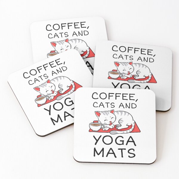 Item preview, Coffee Cats And Yoga Mats Mug designed and sold by siriarts.