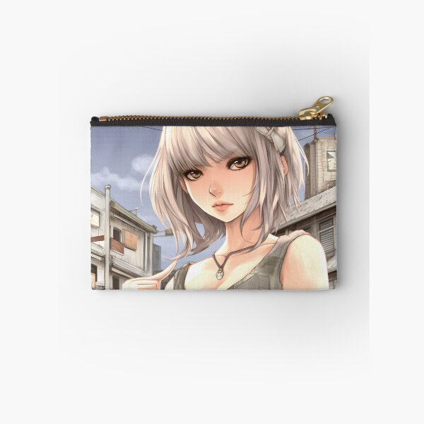 Item preview, White-Haired Manga Girl: Grace and Sweetness in an Enchanting Design designed and sold by Neuronexia.