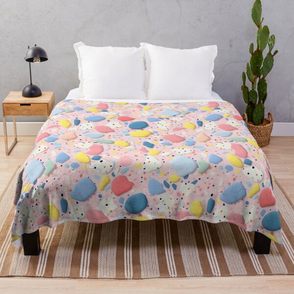 Item preview, Colorful Marshmallows and Sugar Granules Terrazzo Seamless Pattern, AI Generated designed and sold by drawerwalker.