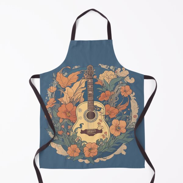 Item preview, Classic Guitar in Flowers - Digital Artwork - Music Lover designed and sold by thrillquest.